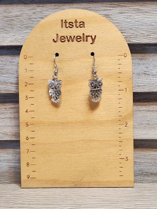 Itsta Jewelry Jewelry - Owl Earrings On Stainless Steel French Earwires A03